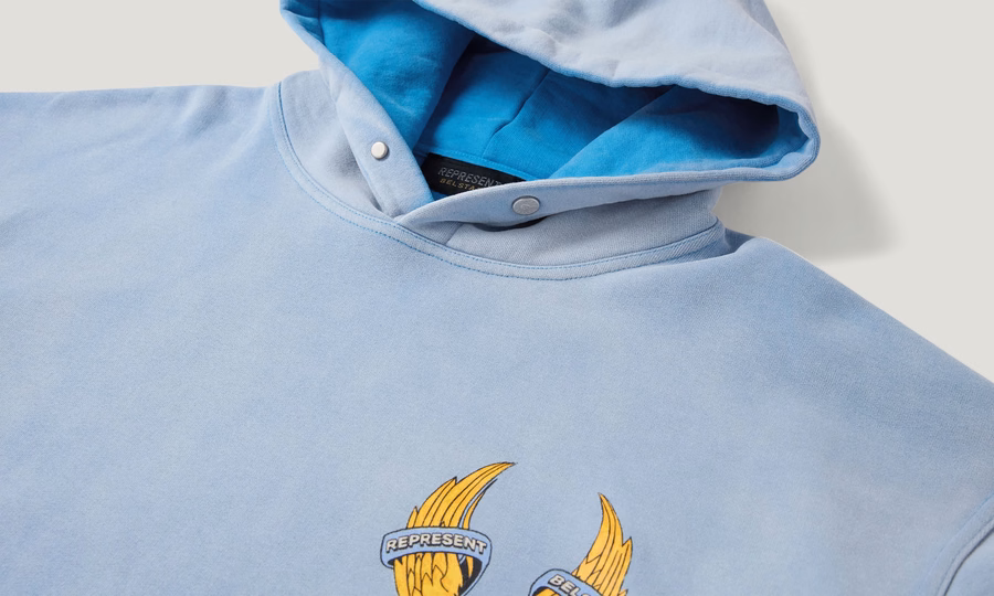 BELSTAFF X REPRESENT BORN TO BIKE HOODIE