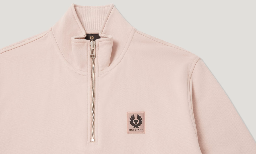 BELSTAFF QUARTER ZIP SWEATSHIRT