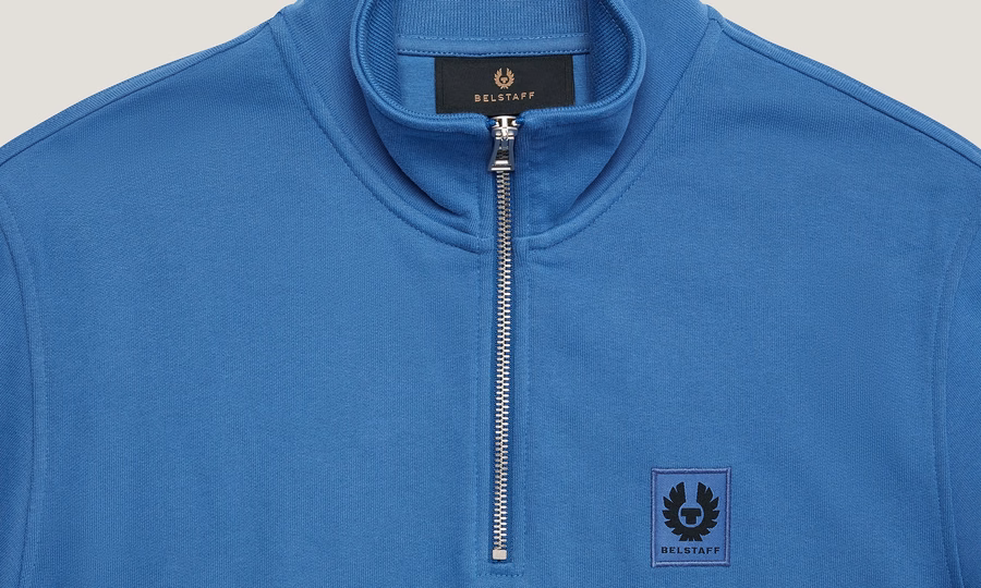 BELSTAFF QUARTER ZIP SWEATSHIRT
