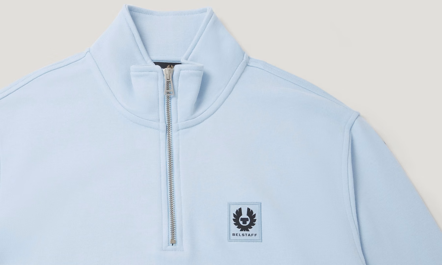 BELSTAFF QUARTER ZIP SWEATSHIRT