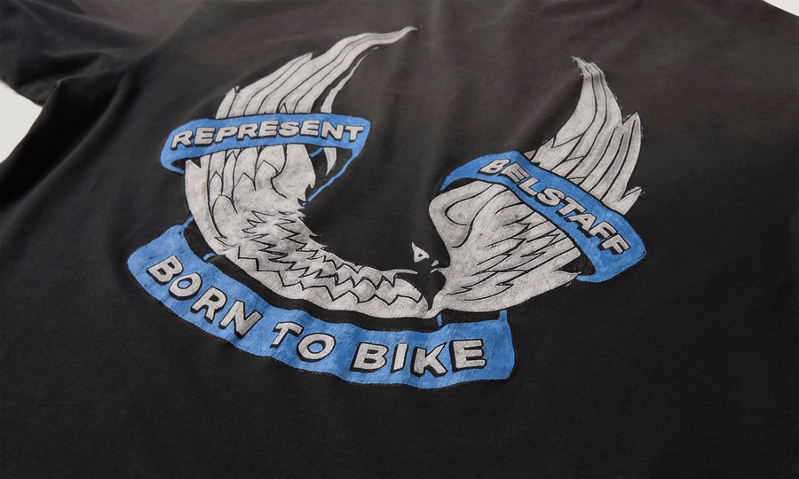 BELSTAFF X REPRESENT BORN TO BIKE T-SHIRT