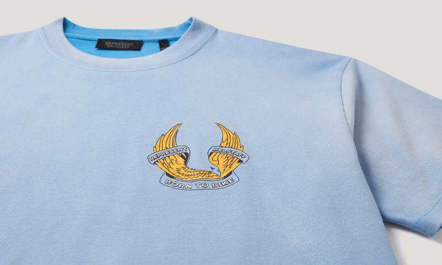 BELSTAFF X REPRESENT BORN TO BIKE T-SHIRT